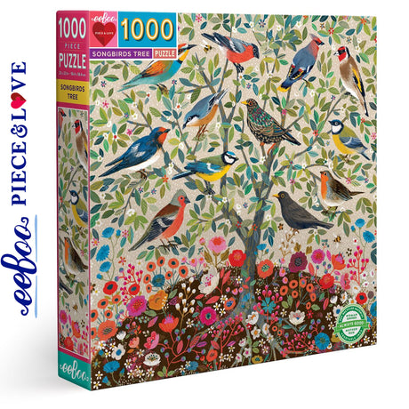 Songbirds Tree 1000 pc Puzzle | eeBoo |  PZTSBD