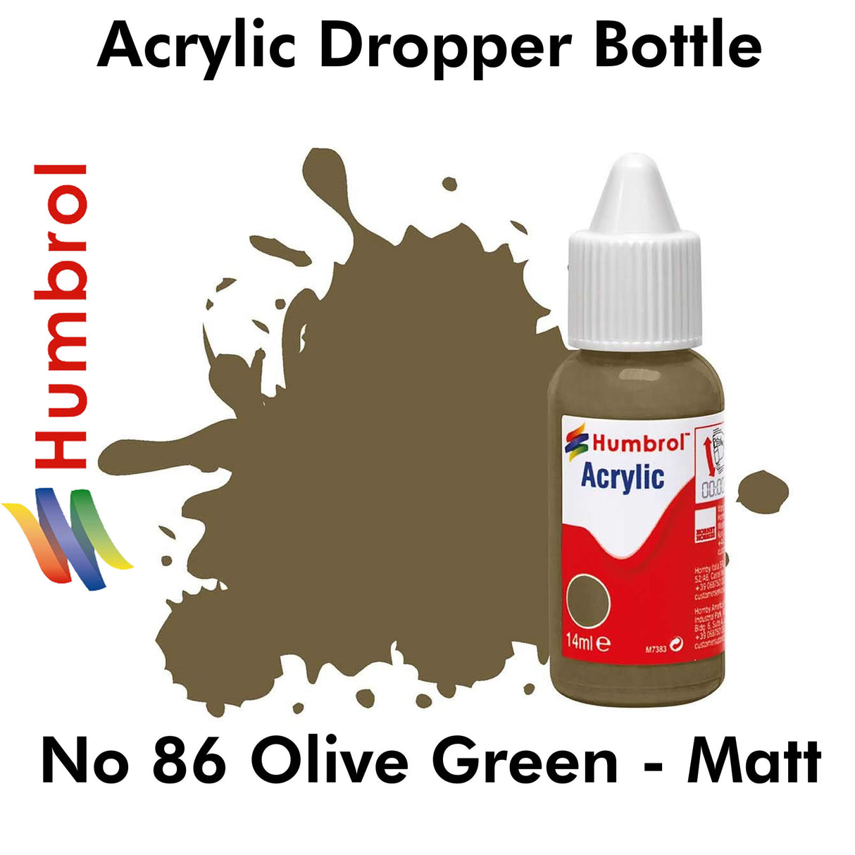 Acrylic Dropper - No 86 Olive Green - Matt | Humbrol | DB0086