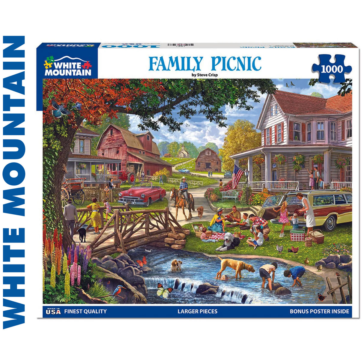 Family Picnic - 1000pc Puzzle | White Mountain | 1992pz