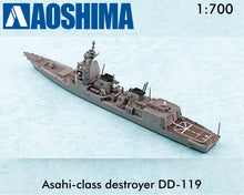 Load image into Gallery viewer, ASAHI - CLASS DESTROYER DD-119 Japanese Navy 1:700 scale model kit Aoshima 05567
