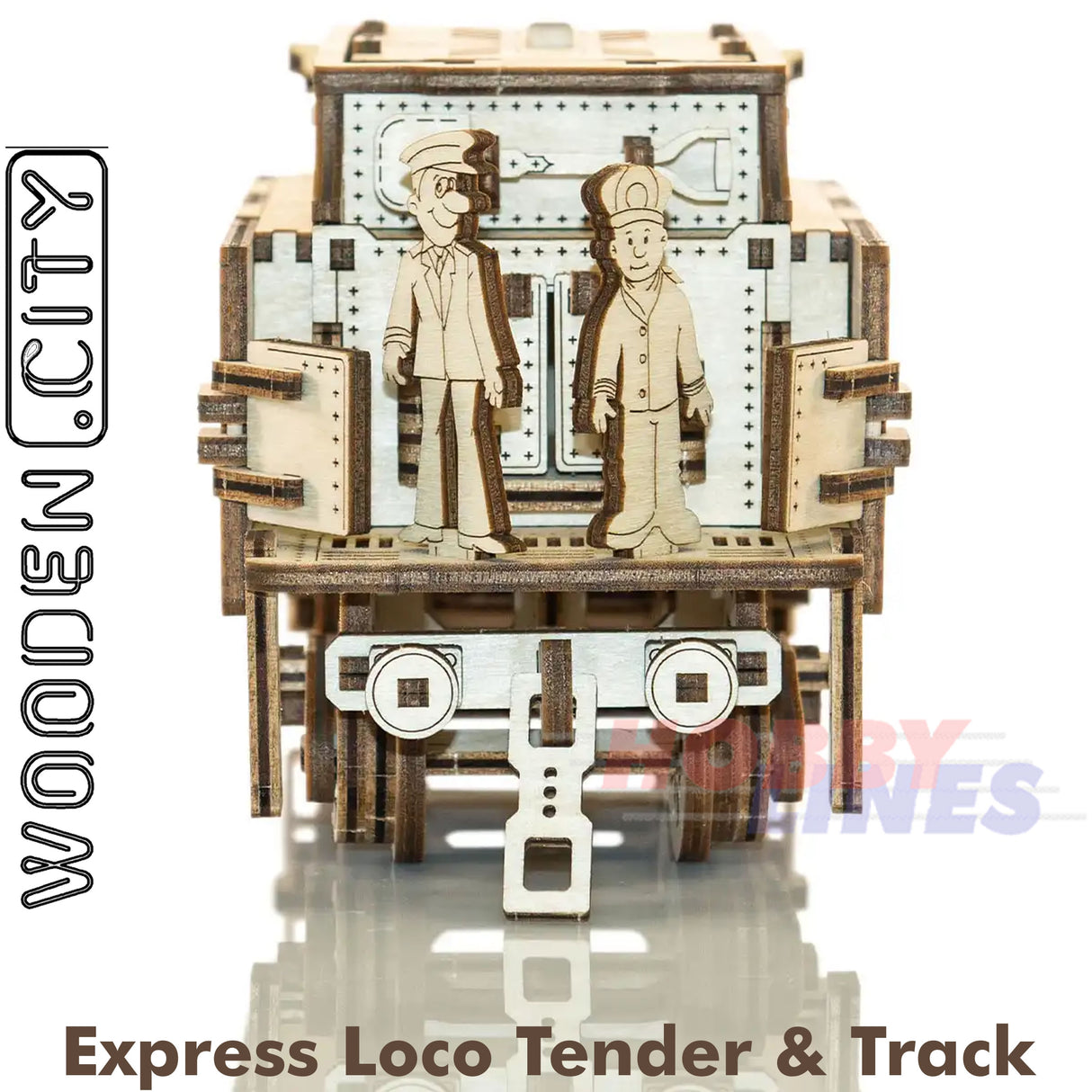 Express Loco Tender & Track - 3D Puzzle | Wooden City | WR323
