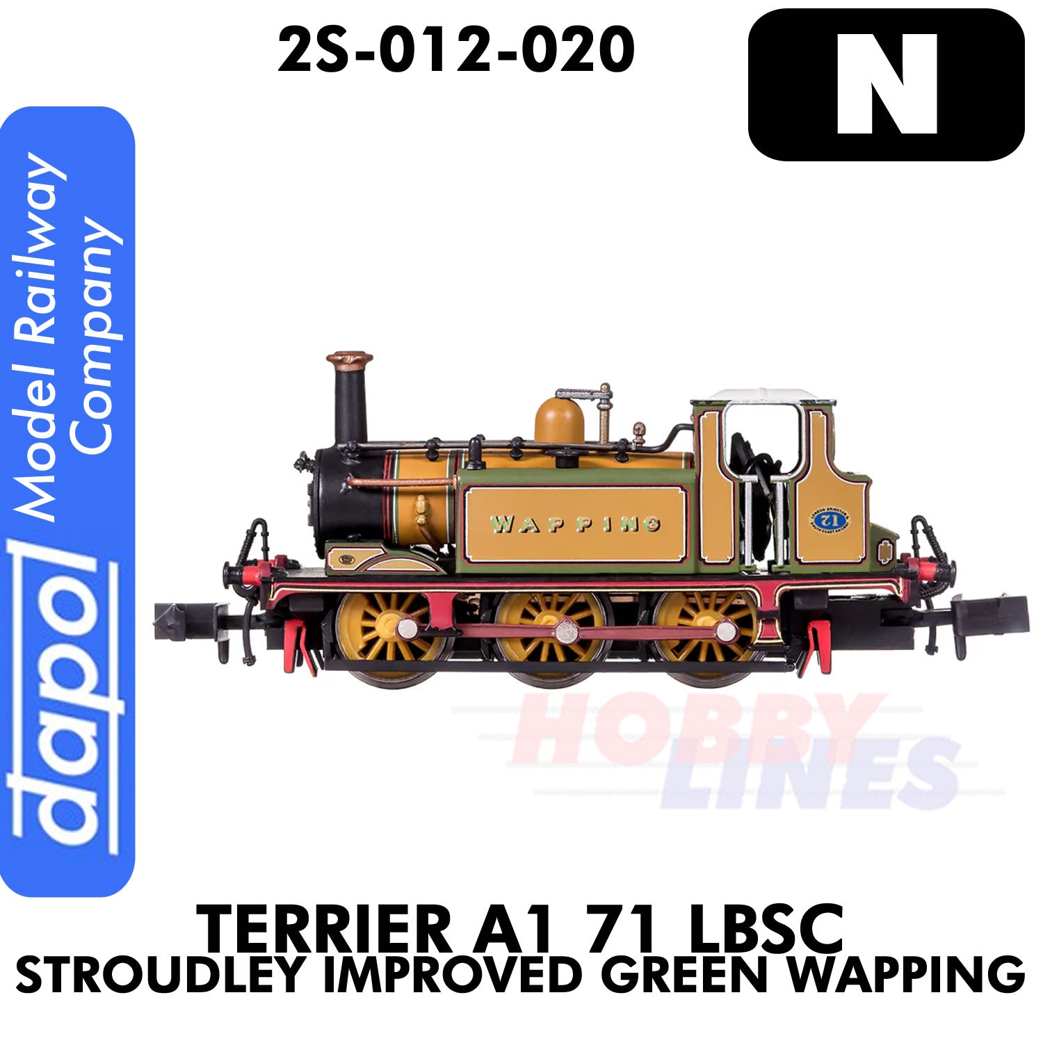 Terrier A1 71 LBSC Stroudly Improved Green Wapping | Dapol |2S-012-020