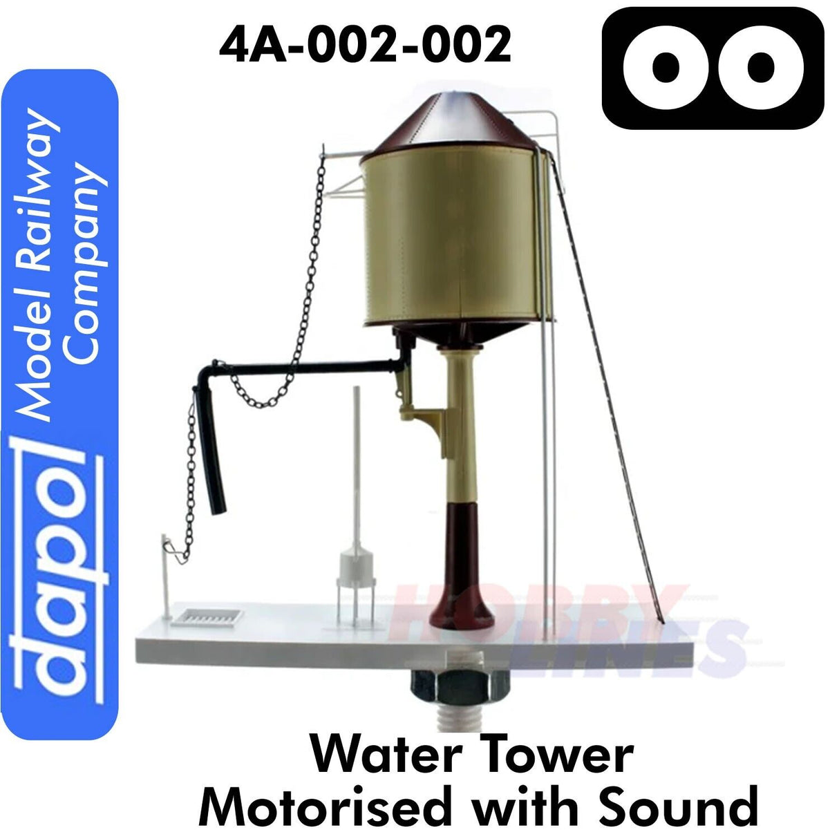 WATER TOWER Chocolate & Cream Conical Motorised Sound OO 1:76 Dapol 4A-002-002