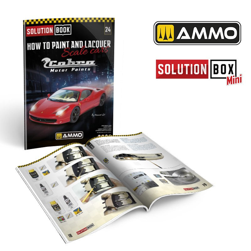 How to Paint & Lacquer SOLUTION BOOK 24 Scale Cars Cobra Paints | Ammo by Mig Jimenez