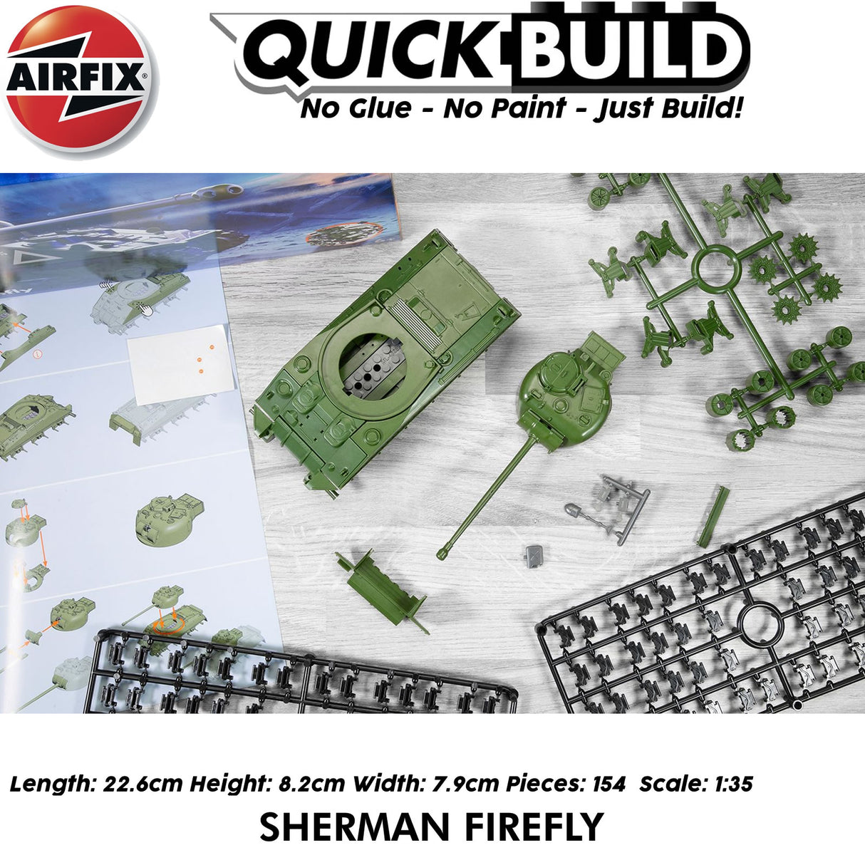 Sherman Firefly Tank - Model Kit | Airfix | J6042