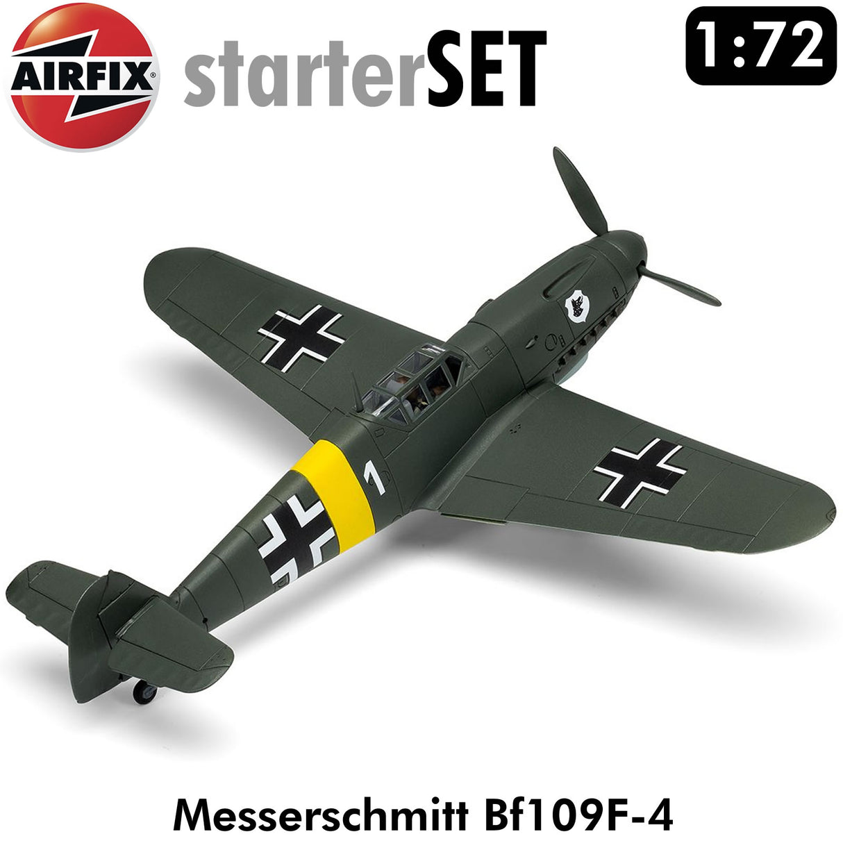 Messerschmitt Bf109F-4 WWII Starter Set | Airfix | A55014