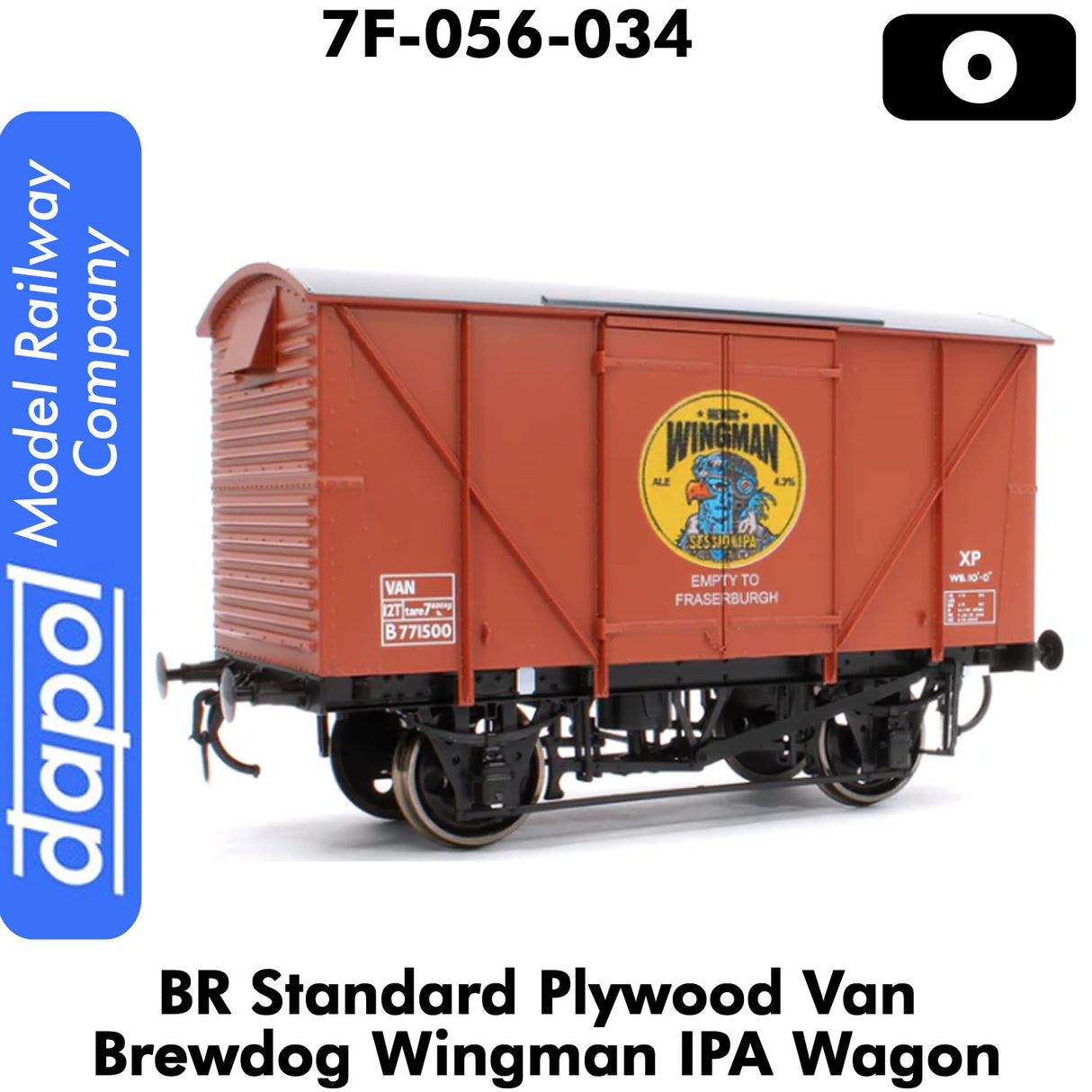 BR Standard Plywood Van Brewdog Wingman IPA Wagon 1:43.5 O | Dapol | 7F-056-034