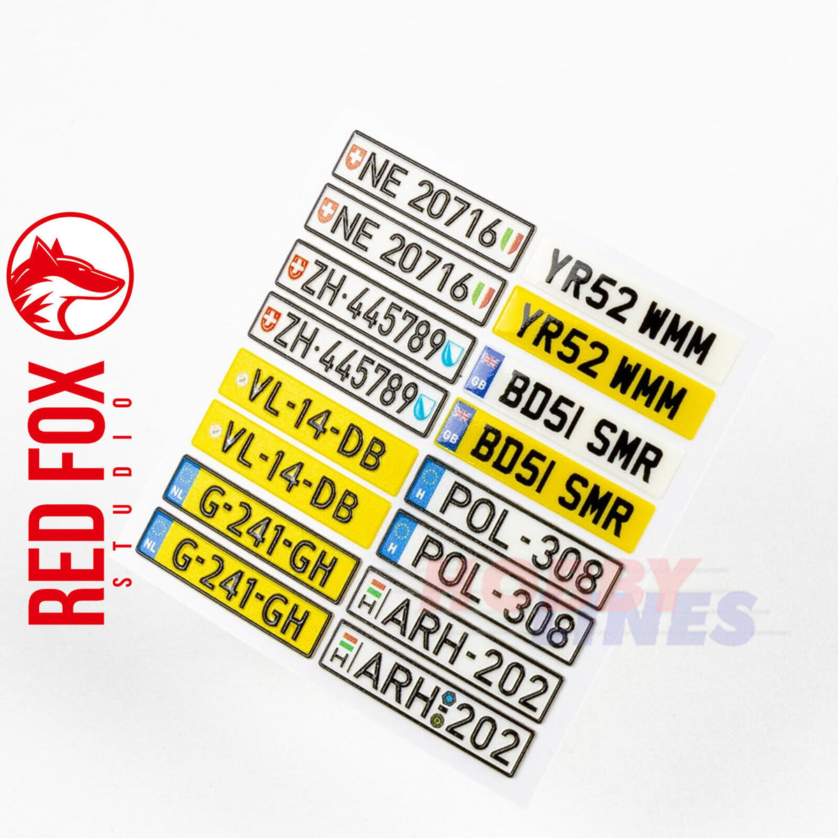 1/24 Unique License plates vol.01 (EU form)