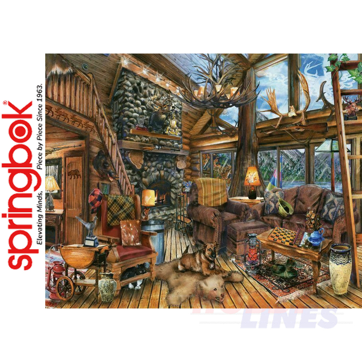 The Hunting Lodge 1000 Piece Jigsaw Puzzle | Springbok | SB33-10790