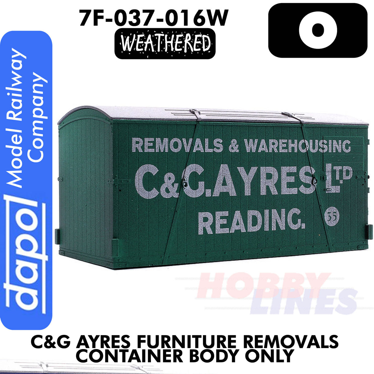 C&G Ayres Furniture Removals Container - Body only | Dapol | 7F-030-016W