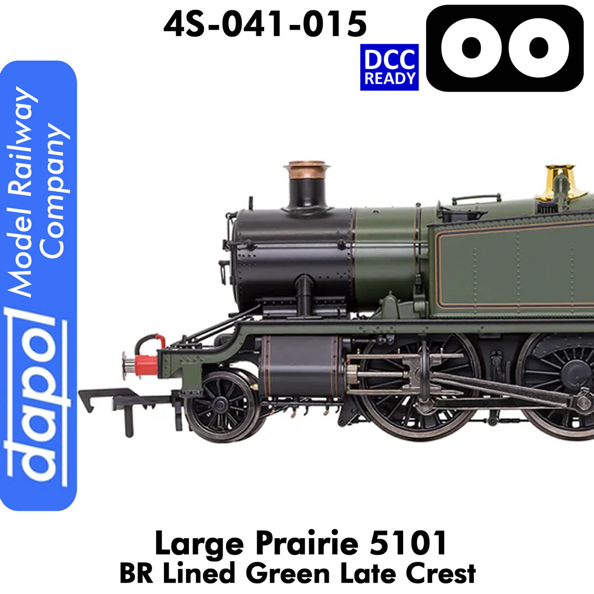 LARGE PRAIRIE 5101 BR Late Crest Steam Locomotive DCC Ready | Dapol | 4S-041-015