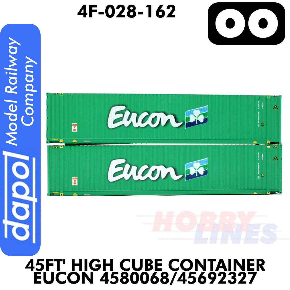 45ft Container High Cube Eucon 4580068 /  45692327 | Dapol | 4F-028-162