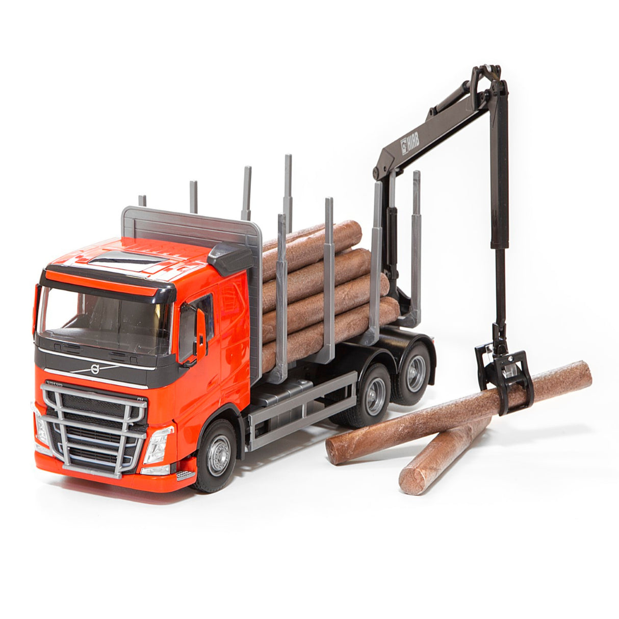Timber Truck with Crane - Toy Truck - 1:25 | EMEK | 75-7004-50