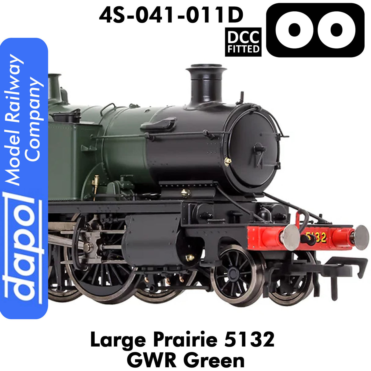 LARGE PRAIRIE 5132 GWR Green DCC Fitted Steam Locomotive | Dapol | 4S-041-011D