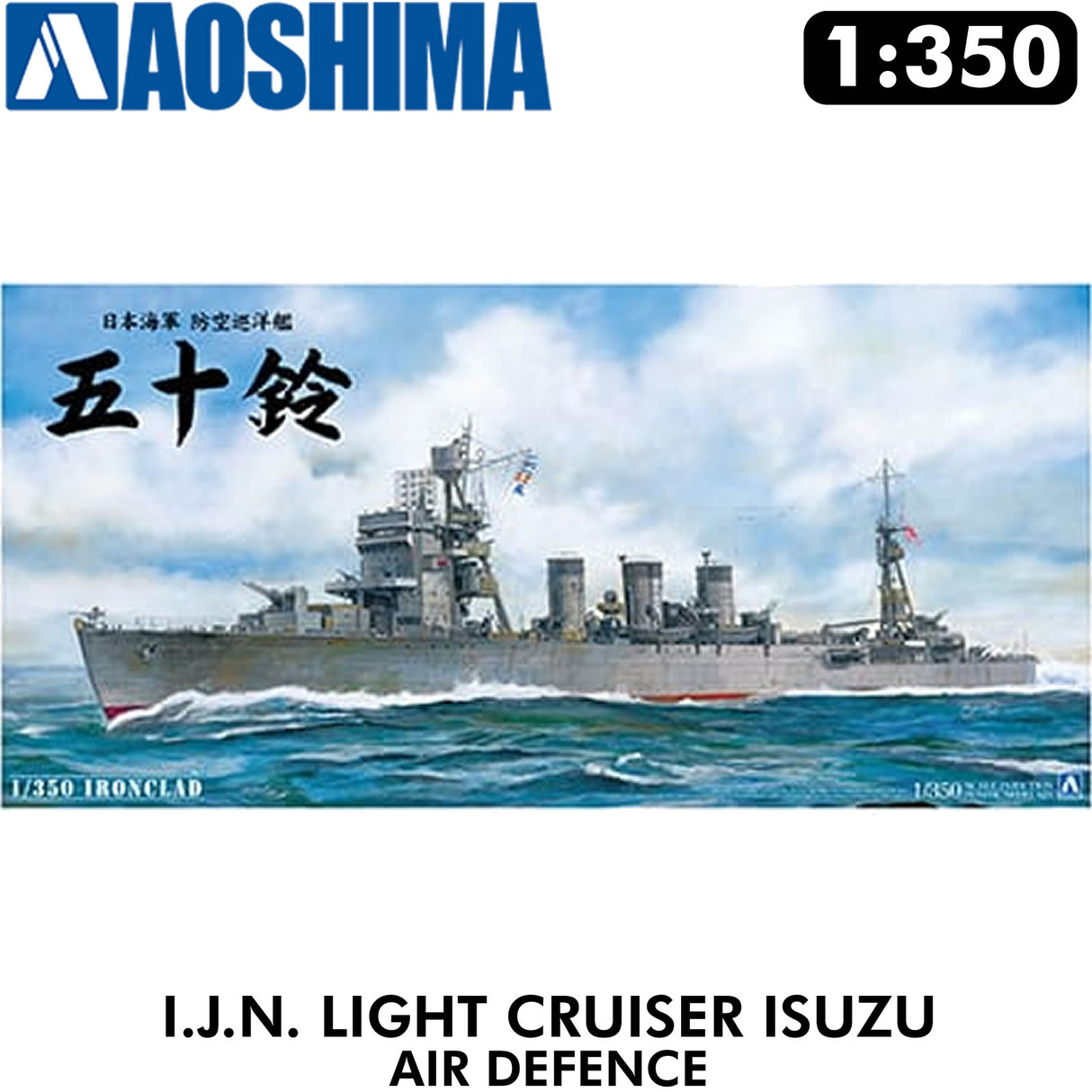 IJN CRUISER ISUZU Air Defence IronClad Series 1:350 kit AOSHIMA 00287