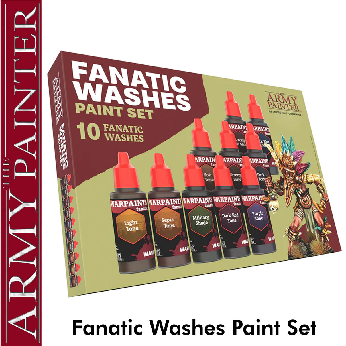 Warpaints Fanatic Washes Paint Set - Acrylic - 18ml Bottles | Army Painter | WP8067P
