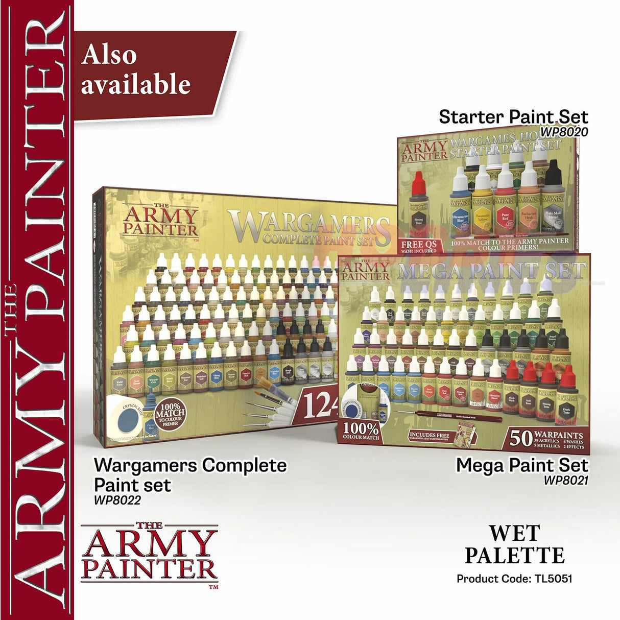 WET PALLETTE superior quality Custom Designed ARMY PAINTER TL5051P