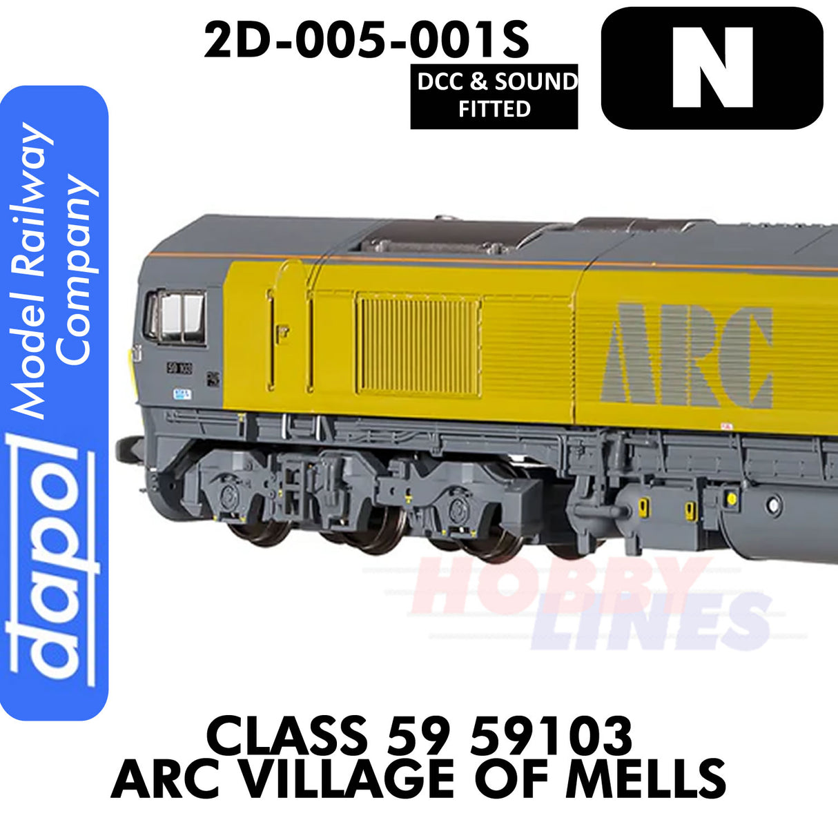 Class 59 Village Of Mells 59103 ARC - DCC & Sound | Dapol | 2D-005-001S