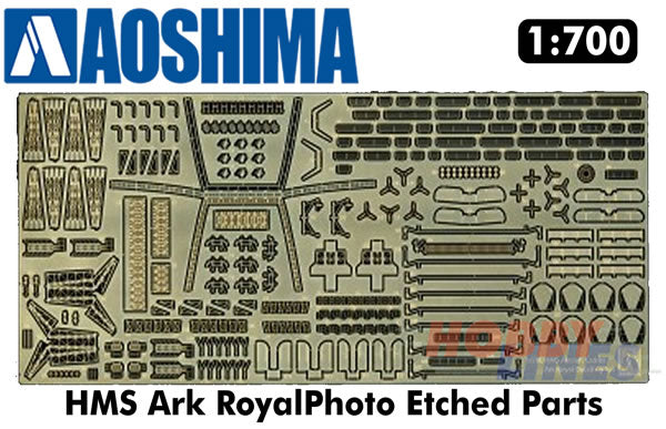 HMS Ark Royal PHOTO ETCHED PARTS 1:700 Waterline scale model kit Aoshima 01020