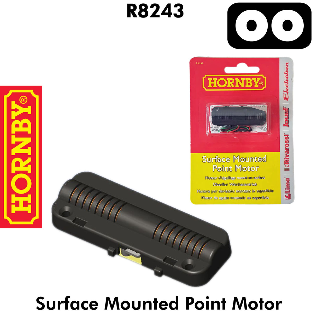 Hornby SURFACE POINT MOTOR R8243 OO gauge 1:76 Model Railway track