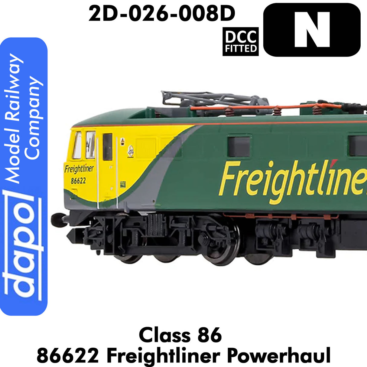 Class 86 - 86622 Freightliner Powerhaul | Dapol |2D-026-008D