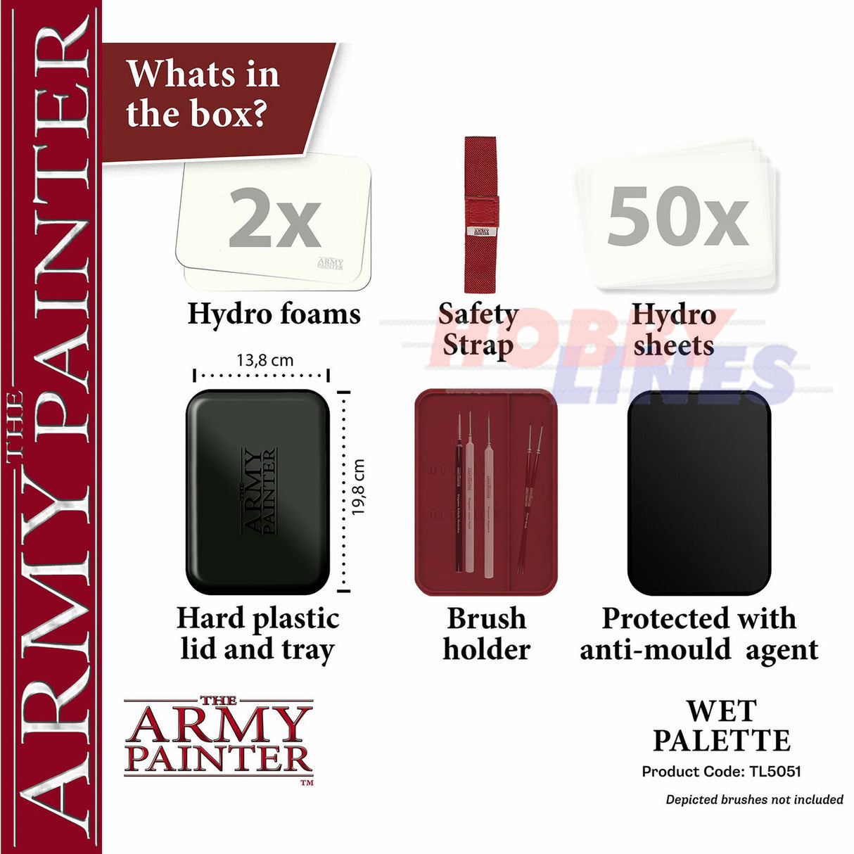 WET PALLETTE superior quality Custom Designed ARMY PAINTER TL5051P