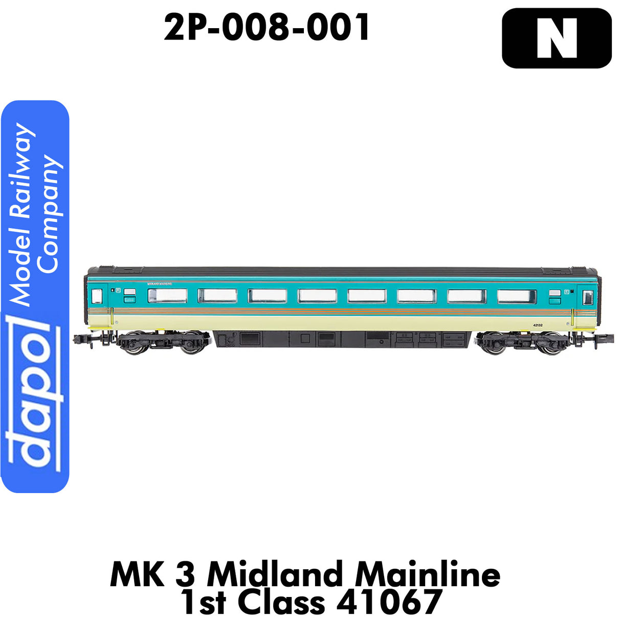 MK 3 Midland Mainline 1st Class 41067 Passenger Coach | Dapol |2P-008-001