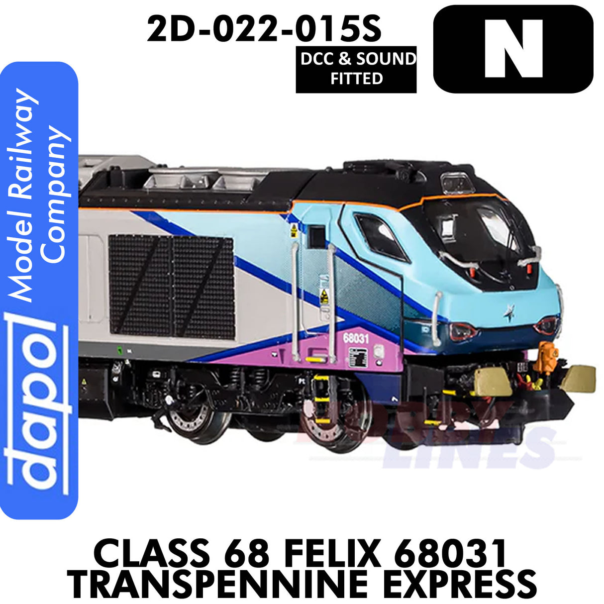 Class 68 Felix 68031 Transpennine Express - DCC & Sound | Dapol | 2D-022-015S