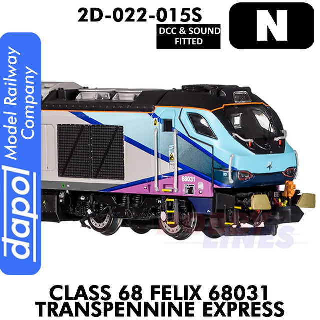 Class 68 Felix 68031 Transpennine Express - DCC & Sound | Dapol | 2D-022-015S