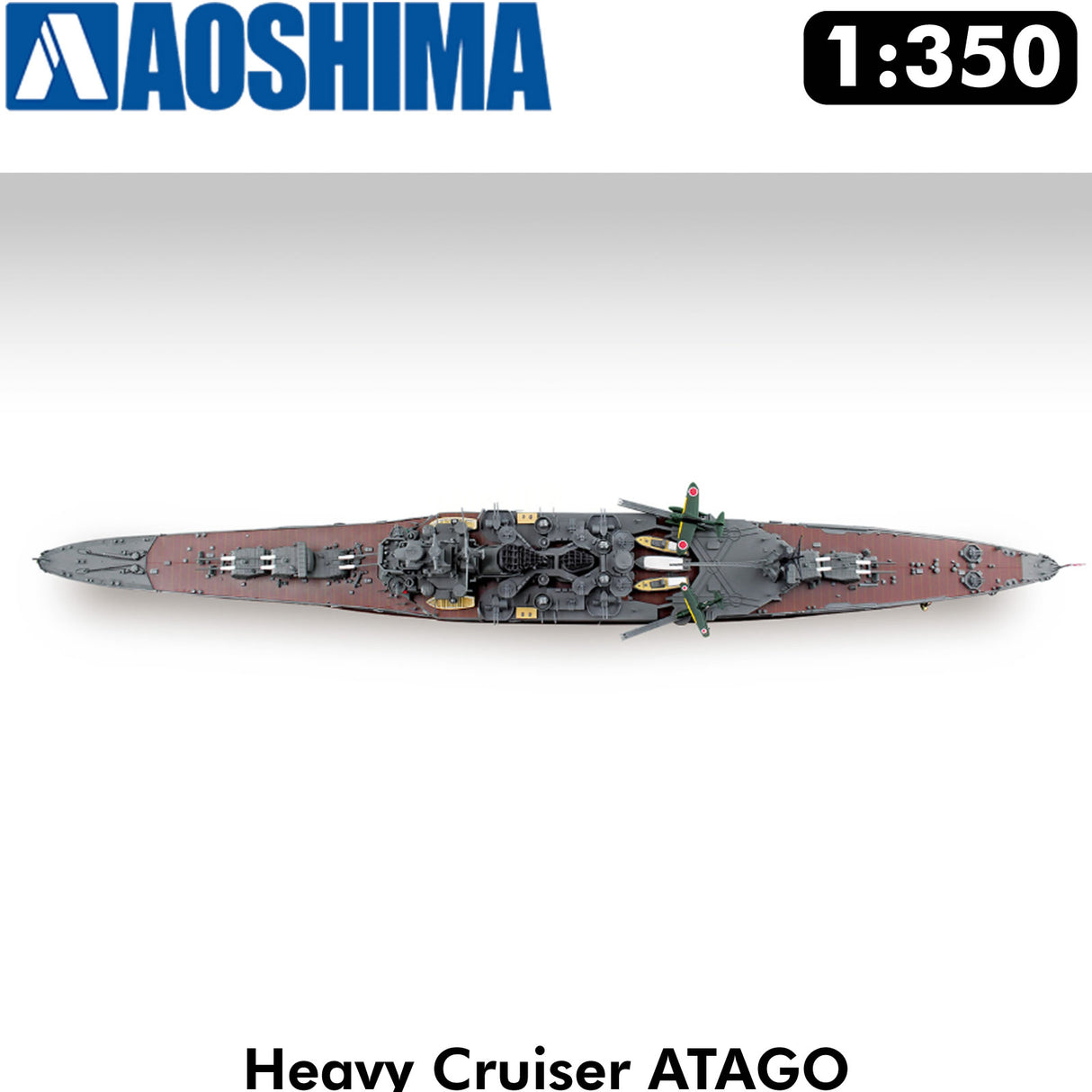 Heavy Cruiser ATAGO IJN Ironclad series 1:350 ship kit Aoshima 05405