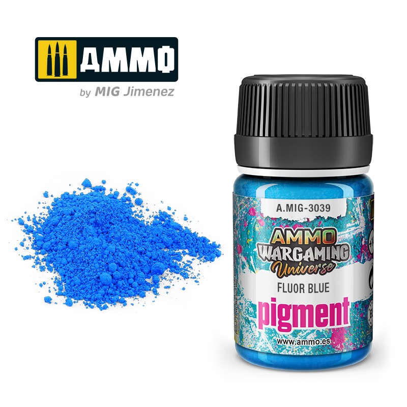 Wargaming Universe -Pigment Fluor Blue - 35ml | Ammo by Mig Jimenez | MIG3039