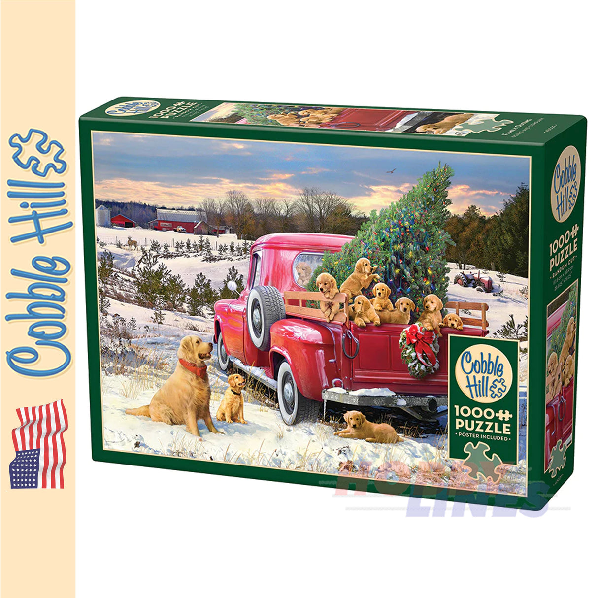 Family Outing COBBLE HILL Greg Giordano 100pc jigsaw puzzle 40029