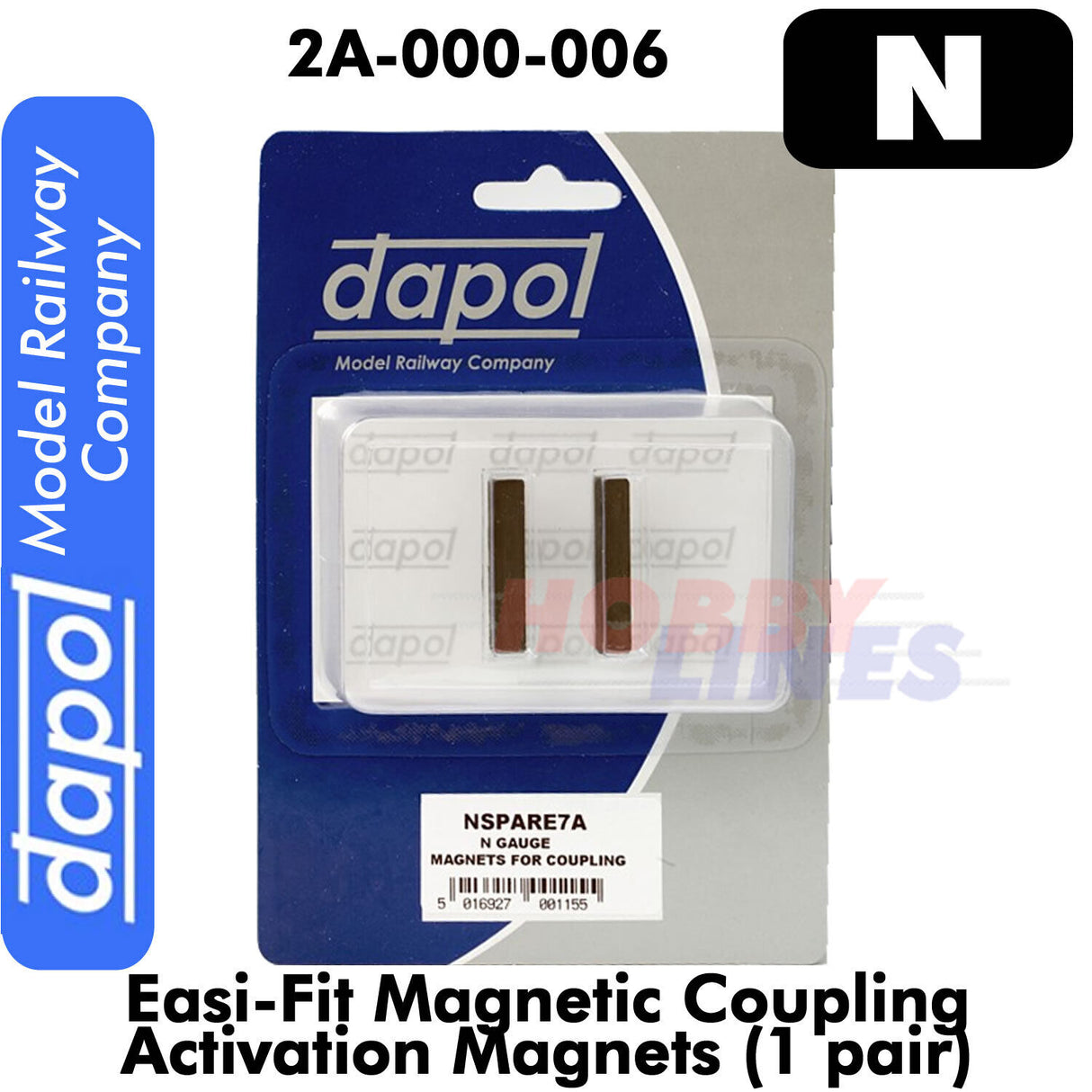 Magnets Coupling/Uncoupling Easi-Fit NSPARE7A N Gauge Dapol 2A-000-006