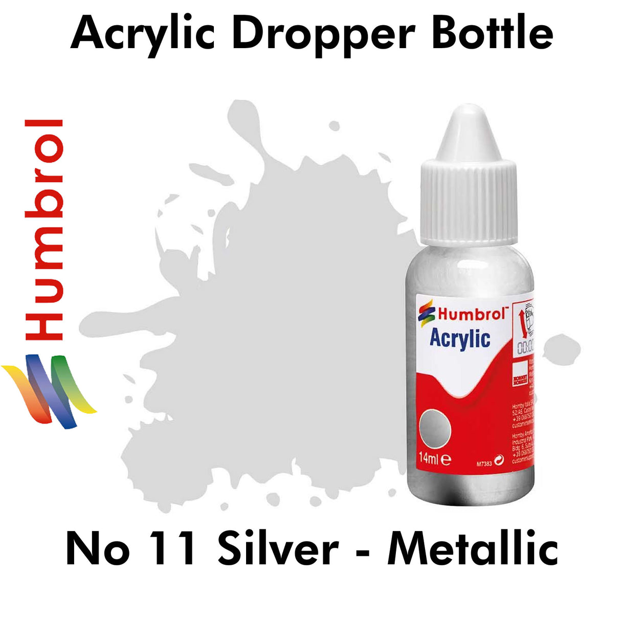 Acrylic Dropper - No 11 Silver - Metallic | Humbrol | DB0011