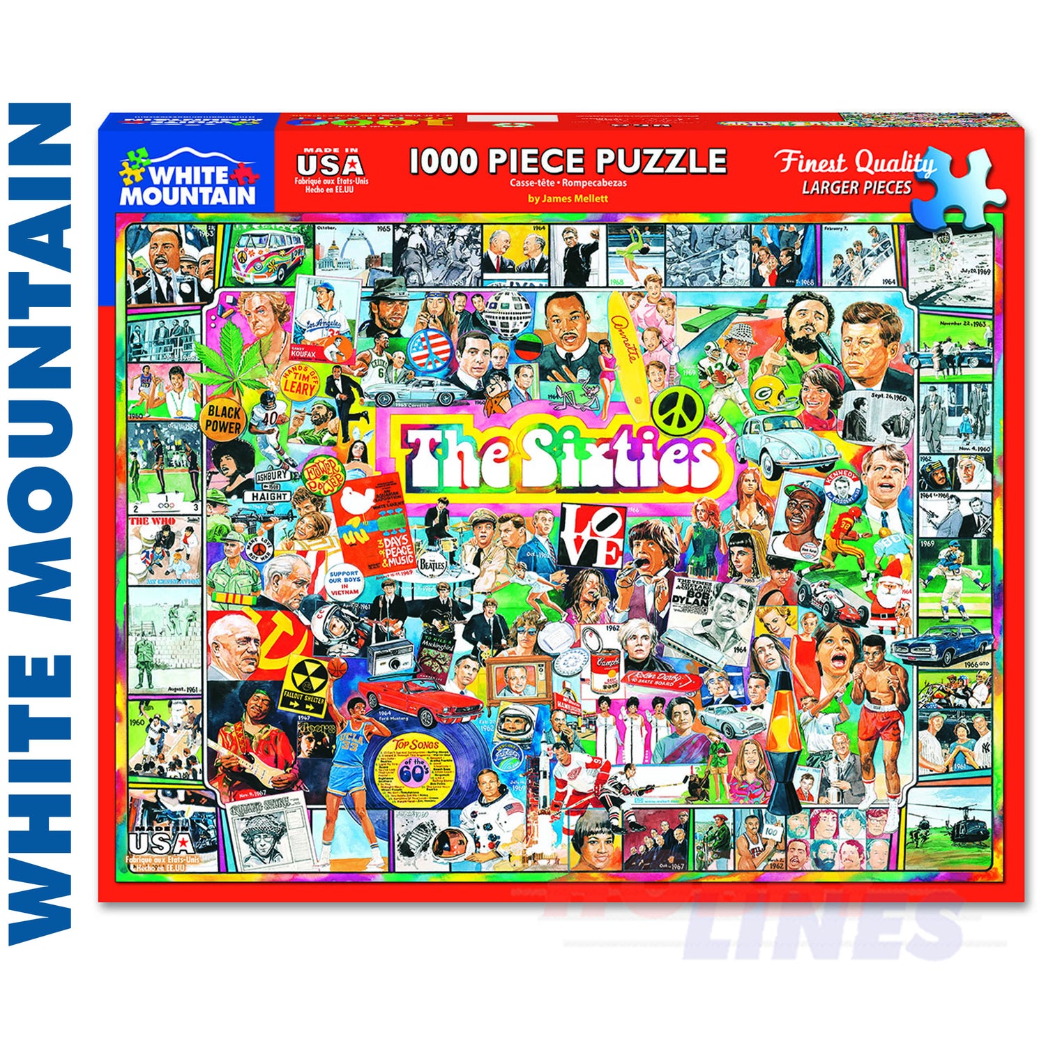 The Sixties 1000 Piece Jigsaw Puzzle 305