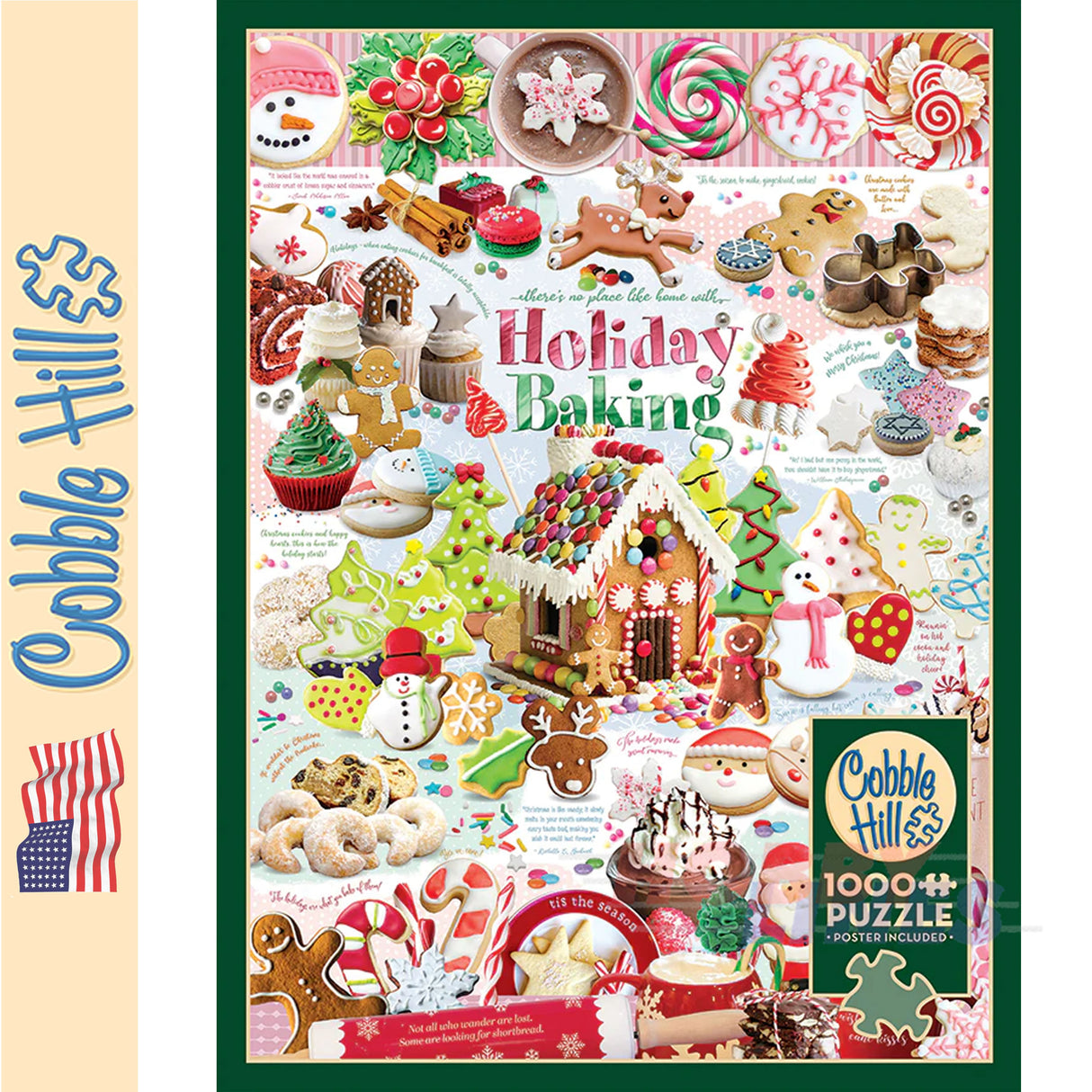 Holiday Baking COBBLE HILL Christmas 1000pc jigsaw puzzle 40019