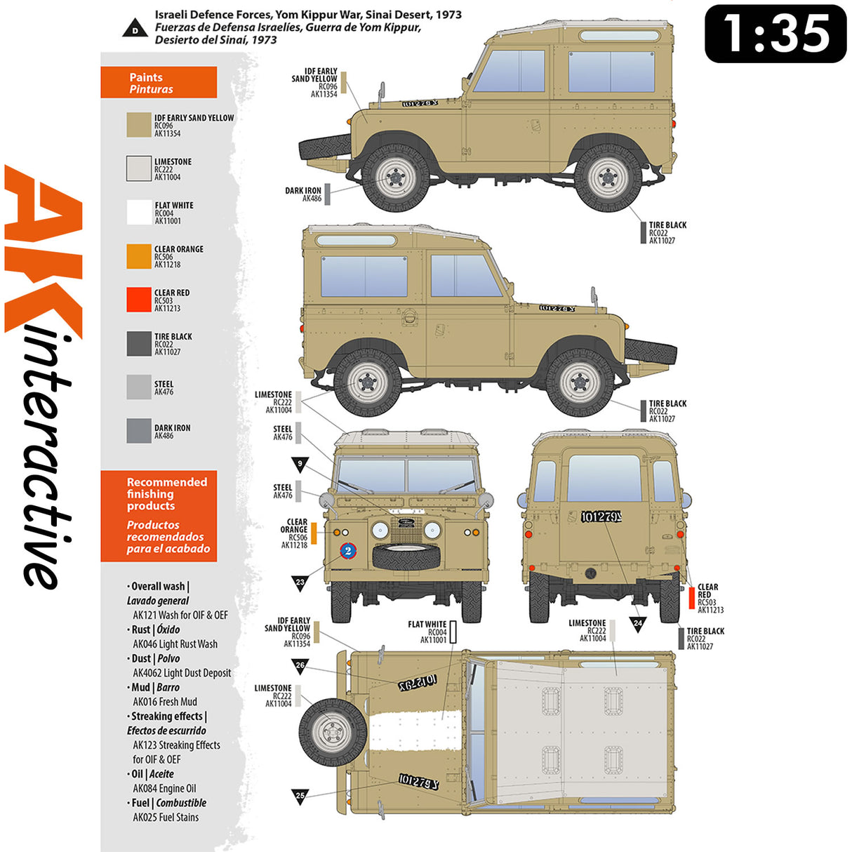 Land Rover 88 - Series IIA Station Wagon - Model Kit | AK interactive | AK35013