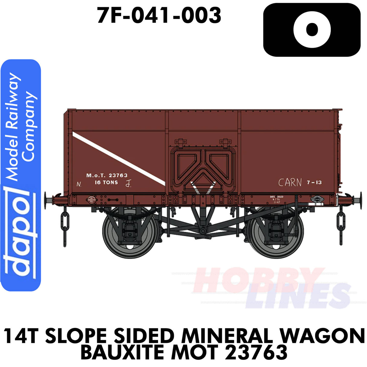 14T Slope Sided Mineral Bauxite - MOT 23763|  Dapol  | 7F-041-003