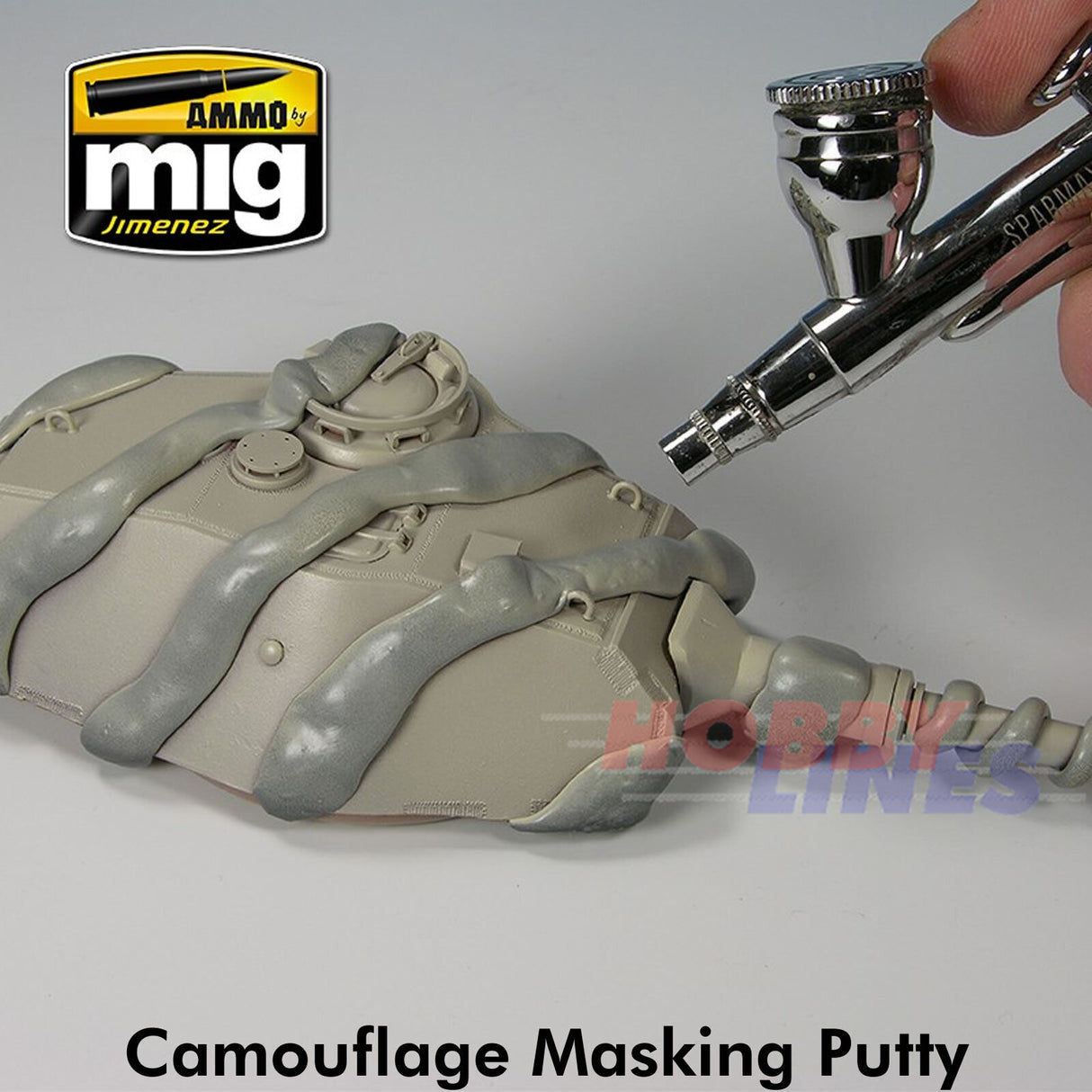 CAMOUFLAGE MASKING PUTTY Masking 80g tin Black Ammo by Mig Jiminez
