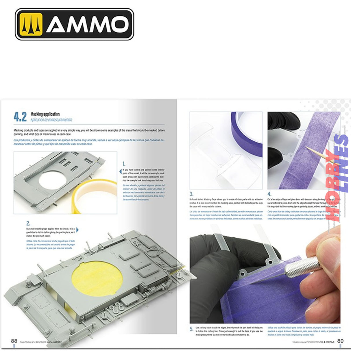 Scale Modelling for Beginners - Vol. 1 Assembly Book - 120 pages - English/Spanish | Ammo by Mig Jimenez | MIG6300