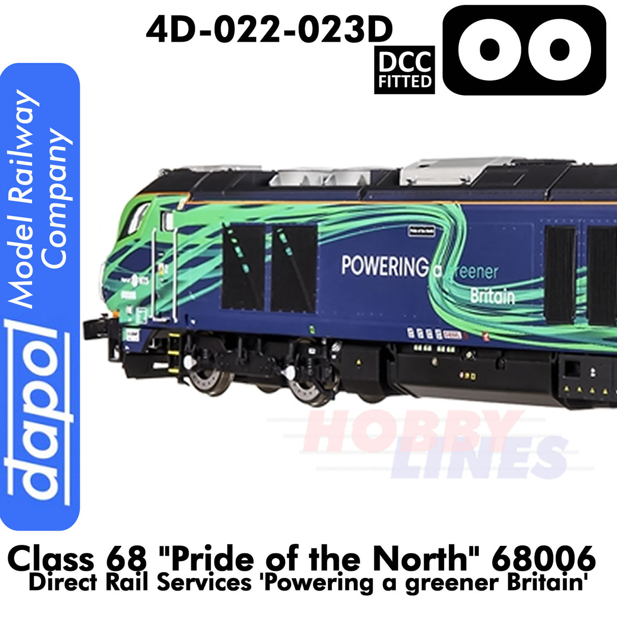 Class 68 - Pride of the North 68006 | Dapol |  4D-022-023D