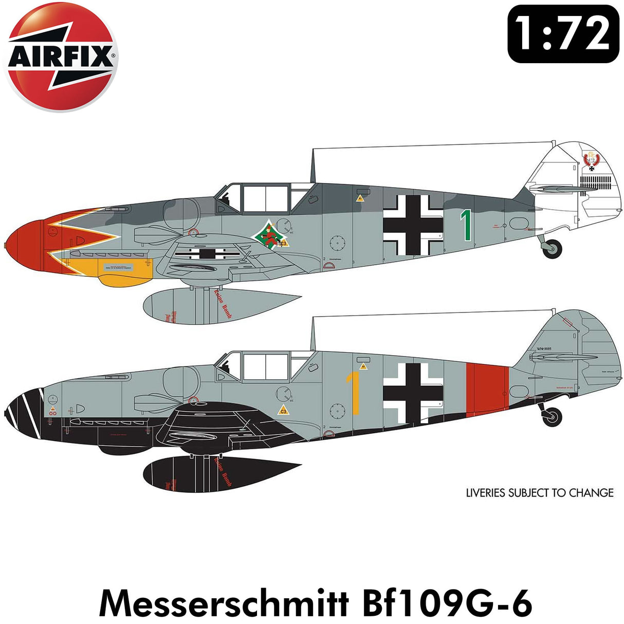 Messerschmitt Bf109G-6 - Model Kit | Airfix | A02029B
