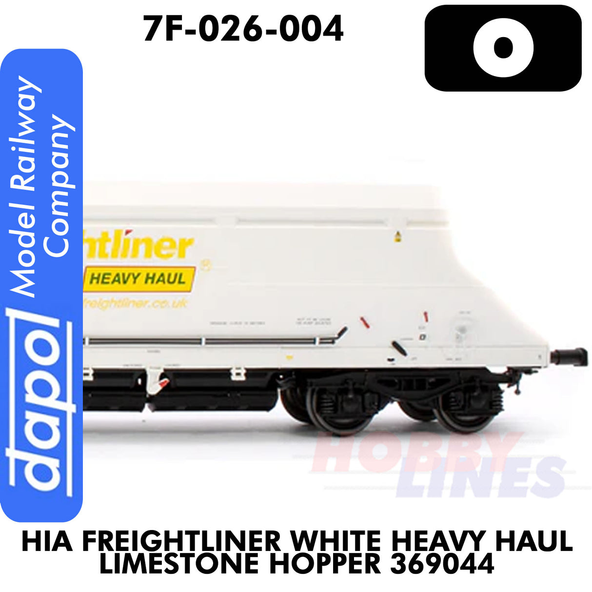 HIA Freightliner White Heavy Haul Limestone Hopper 369044 | Dapol | 7F-026-004
