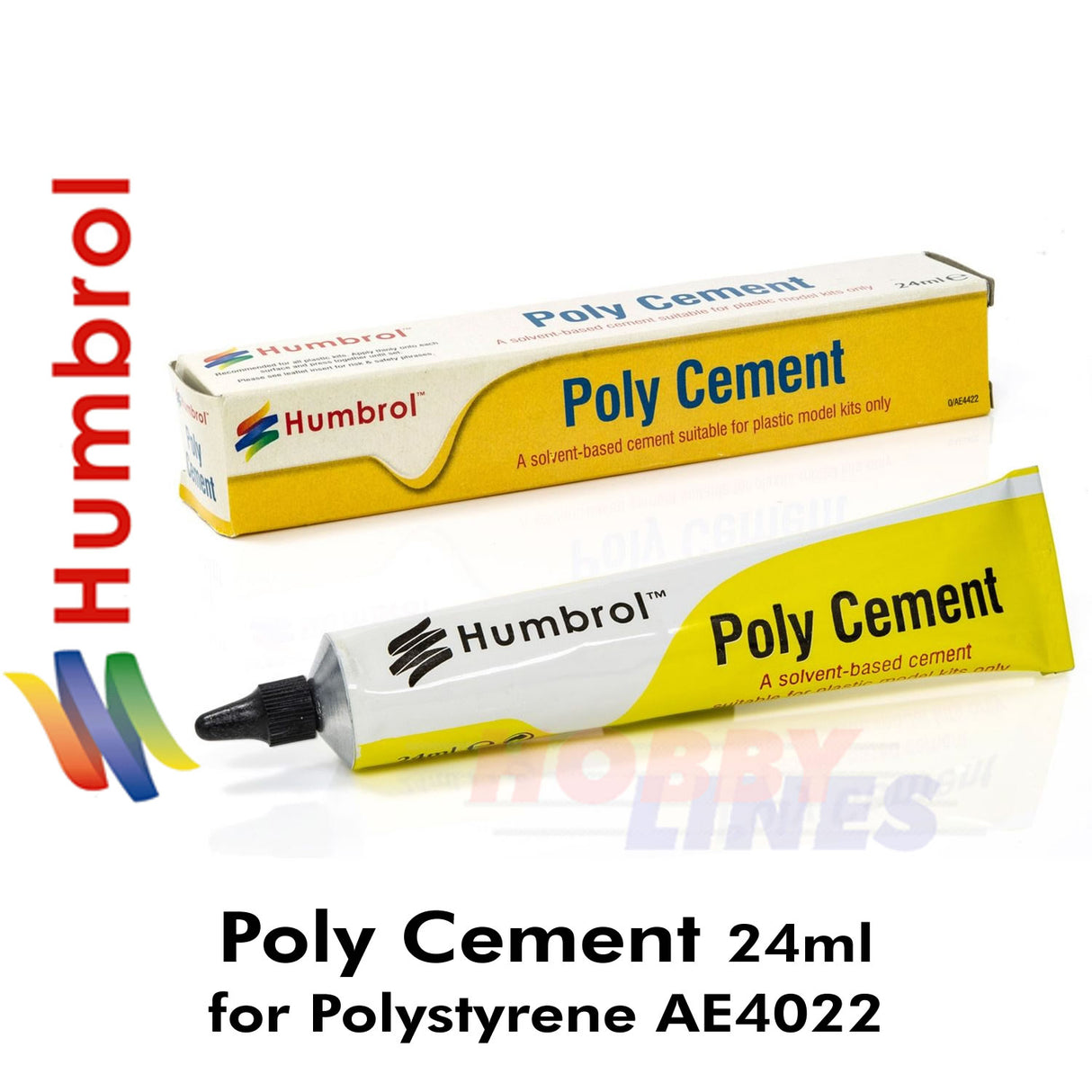 Hunmbrol POLY CEMENT 24ml large tube AE4022 for Polystyrene Styrene kits etc