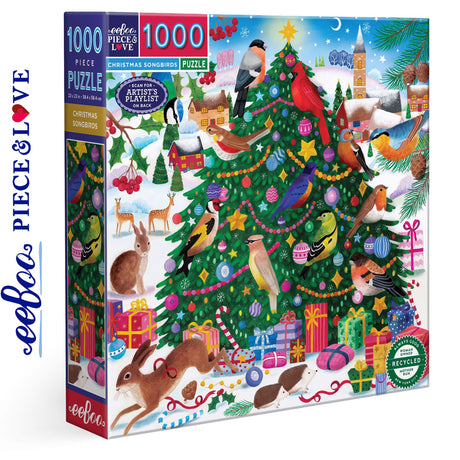 Christmas Songbirds 1000pc Puzzle | eeBoo | PZT204