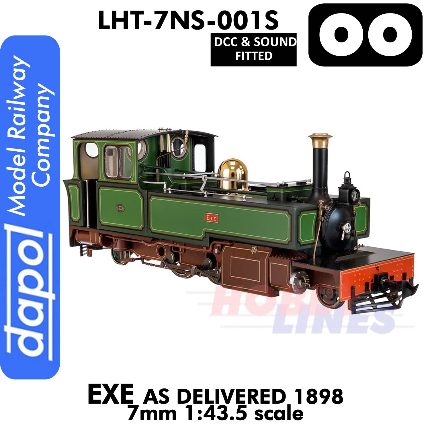 EXE As Delivered (Early Cab) 1898 -  DCC & Sound | Lionheart Trains | LHT-7NS-001S