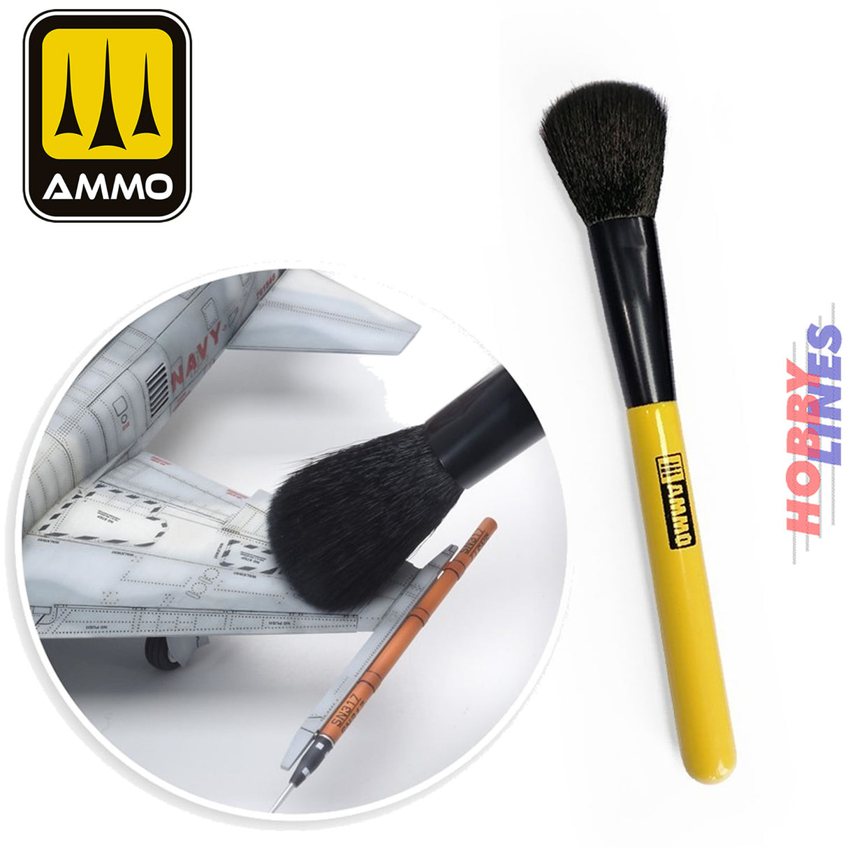 Dust Remover Brush - 1 | Ammo by Mig Jimenez | MIG8575