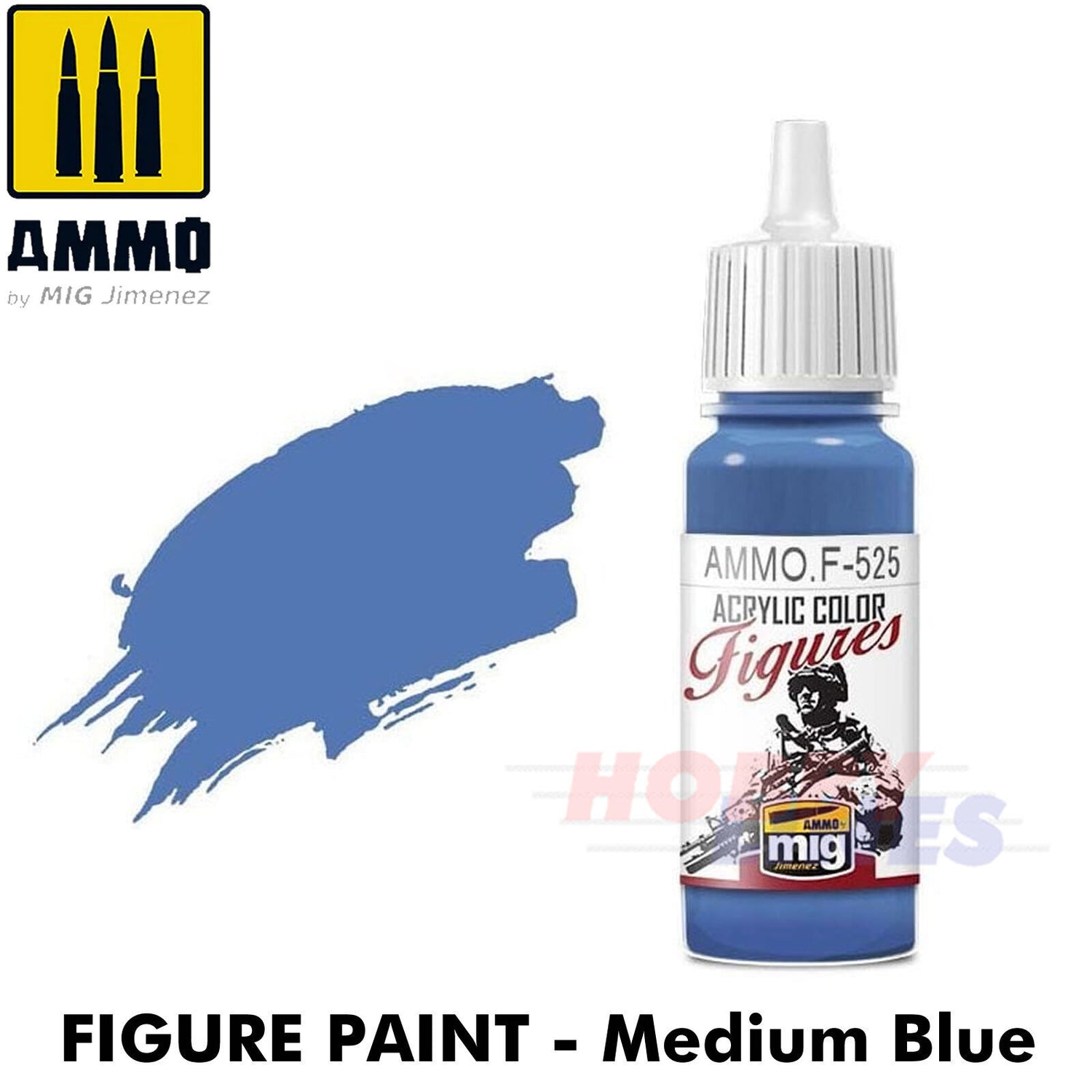 Ammo ACRYLIC COLOUR for FIGURES 17ml jar agitator ball Full Range Mig Jimenez