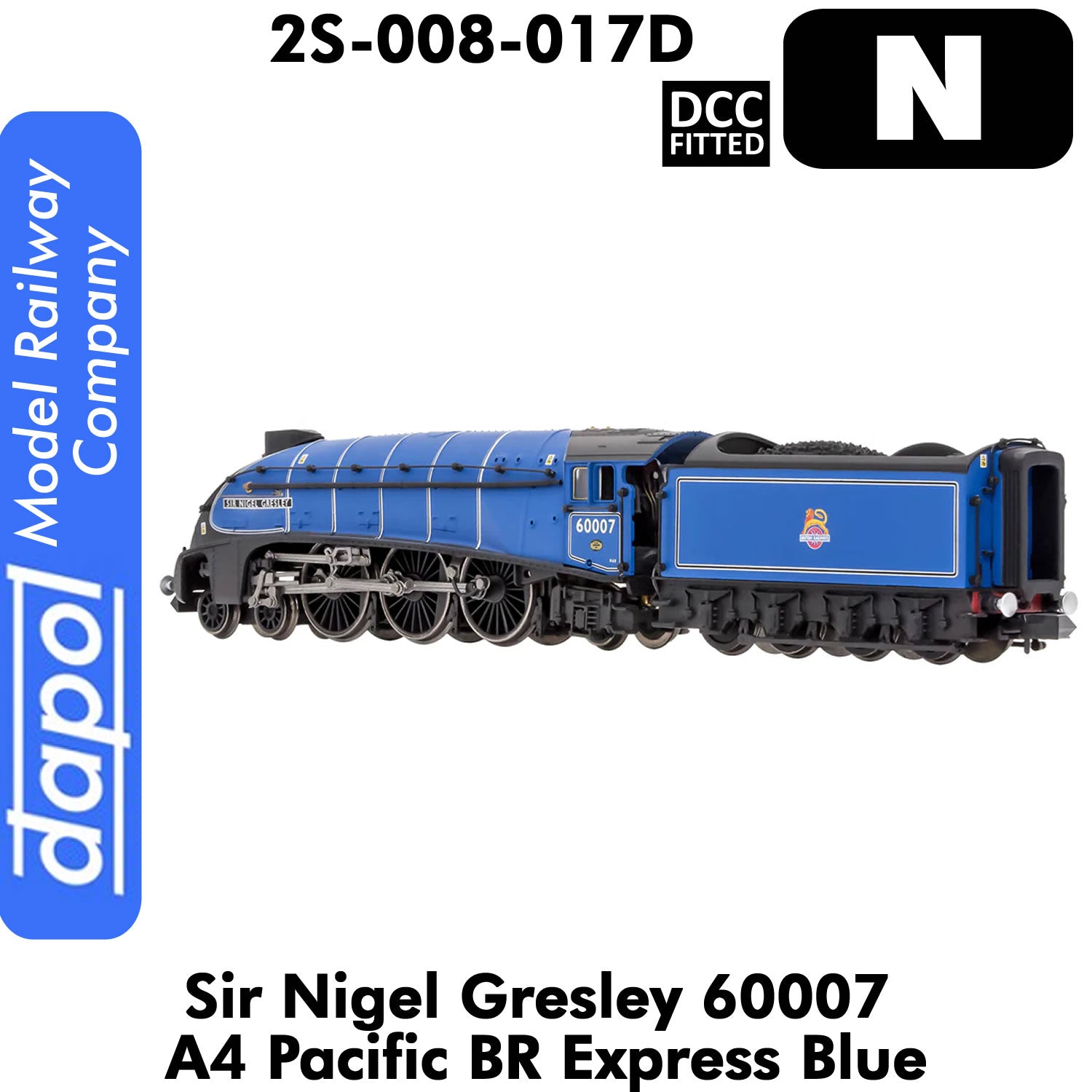A4 Pacific Sir Nigel Gresley 60007 BR Express Blue | Dapol | 2S-008-017D