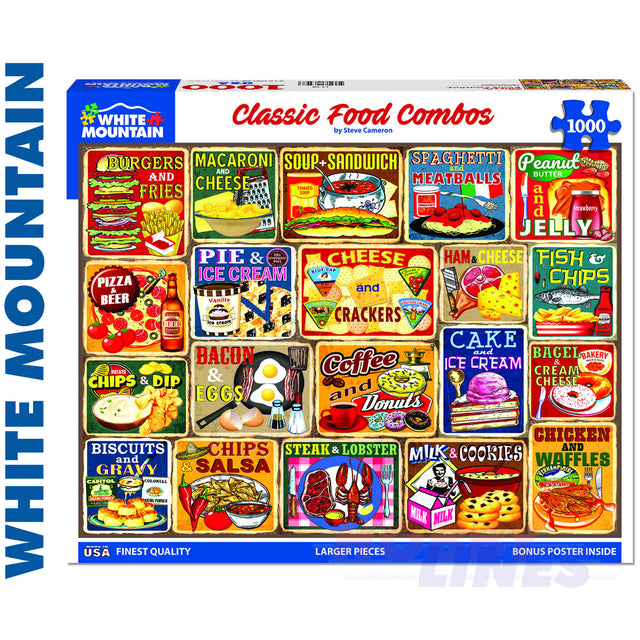 Classic Food Combos 1000 Piece Jigsaw Puzzle 1754pz
